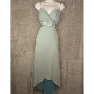 Vintage Valerie Stevens Y2K Blue Slip Dress Babydoll Midi Maxi Sz Large Fairy